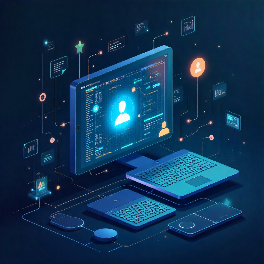 Our team and workspace